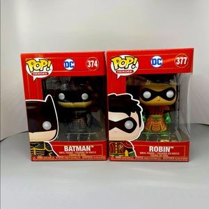 Batman and Robin Funko Pops.
